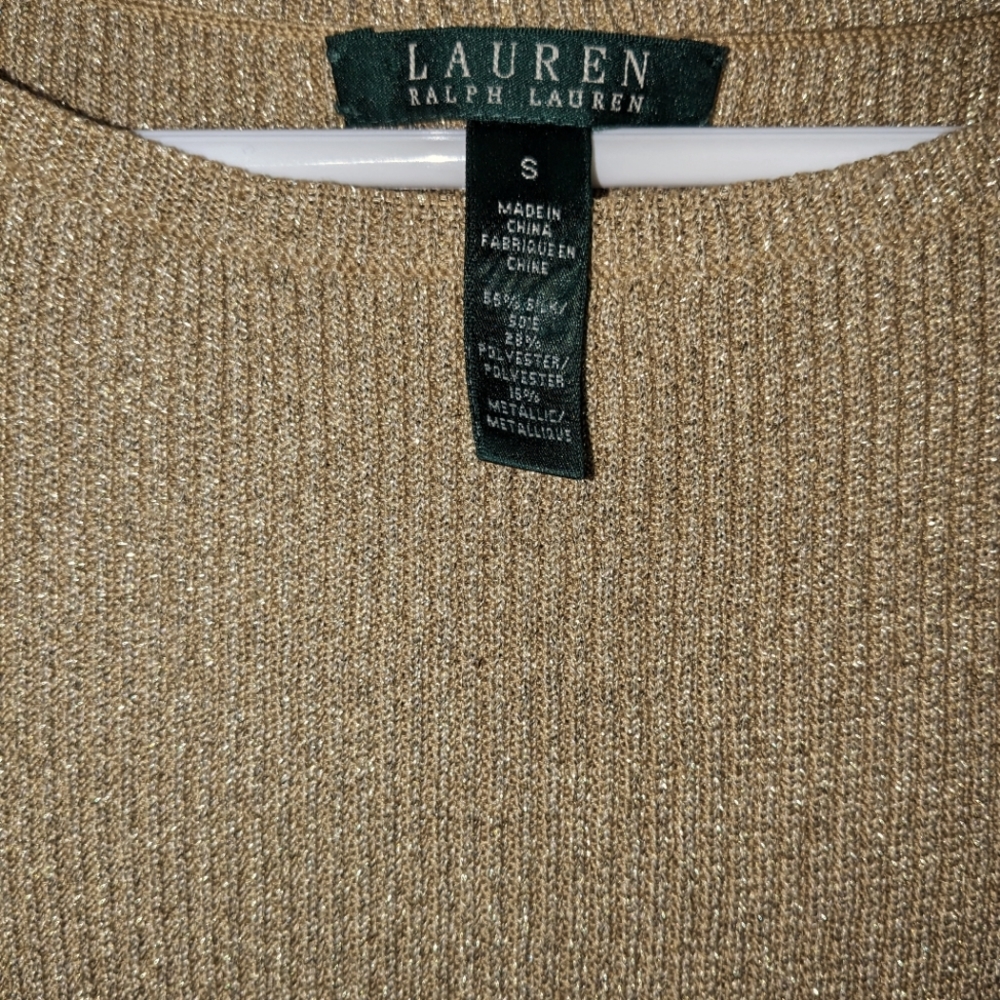 RL sleeveless knit top